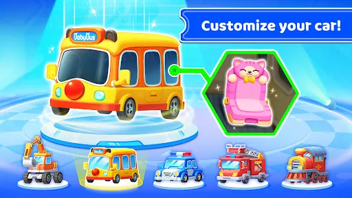 Gameplay screenshot 2 from Baby Panda's School Bus - Educational game