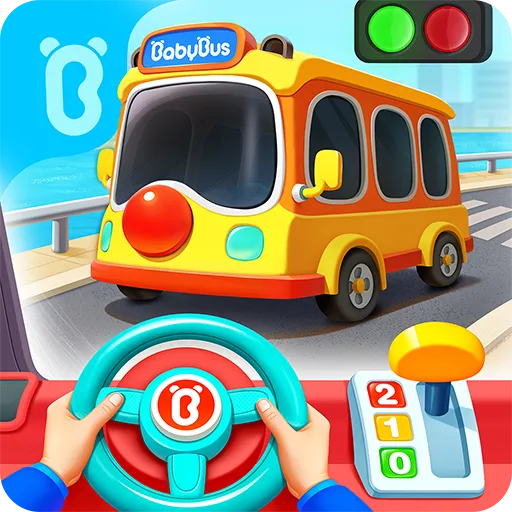 Game icon for Baby Panda's School Bus by BabyBus